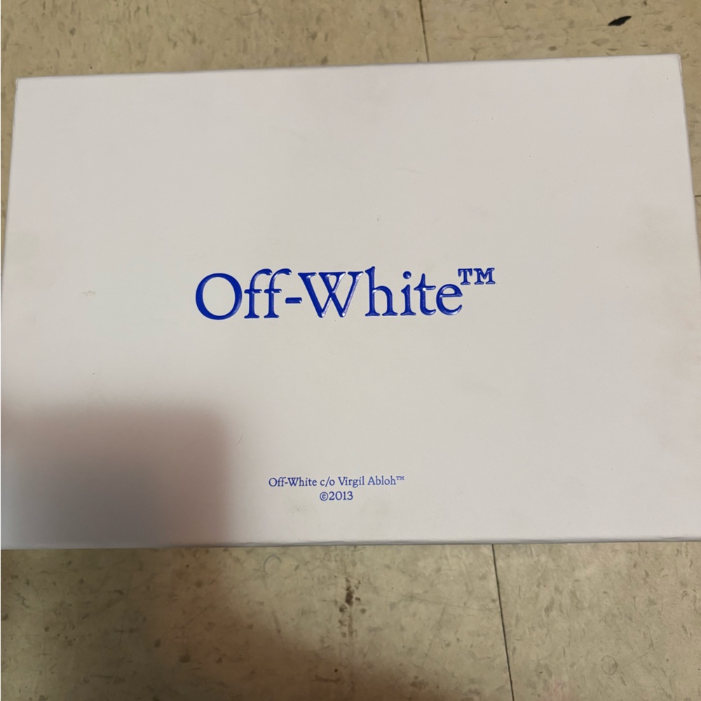 Off-White White and Black Sneakers